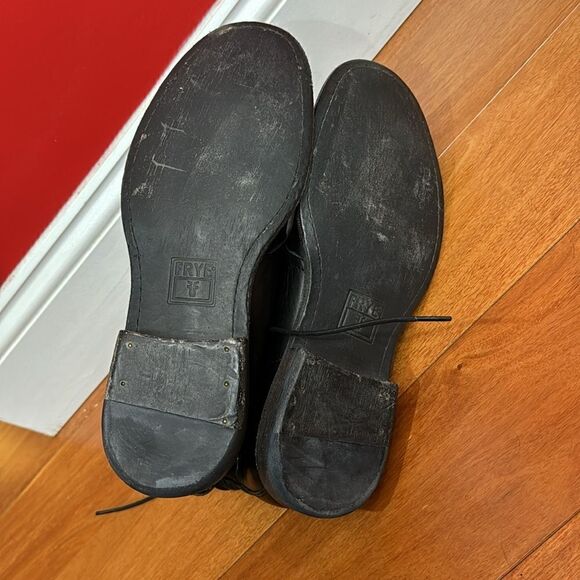 Frye Mens Chukka Lace Up Ankle Black Boots US 9.5D - Picture 4 of 10